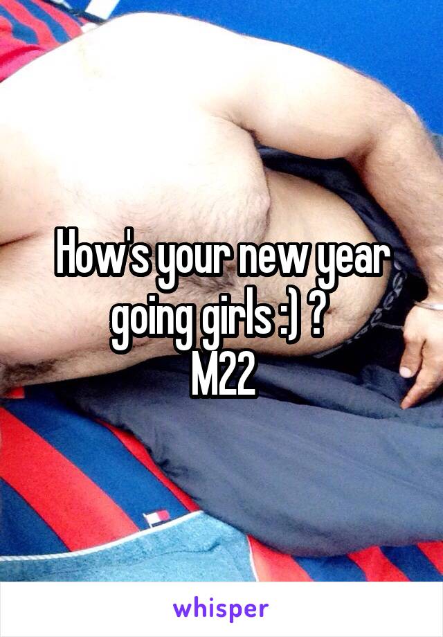 How's your new year going girls :) ? 
M22