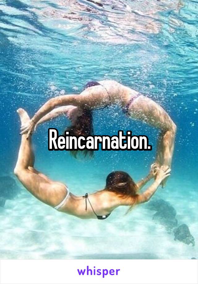 Reincarnation.