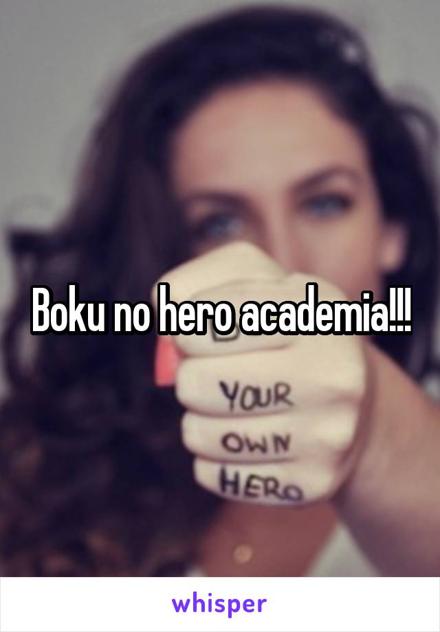 Boku no hero academia!!!