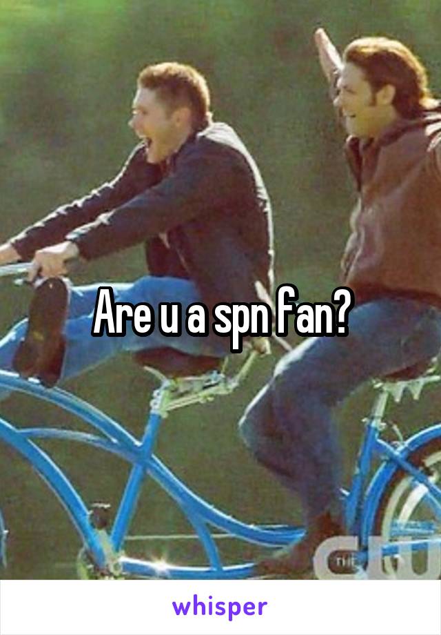 Are u a spn fan?