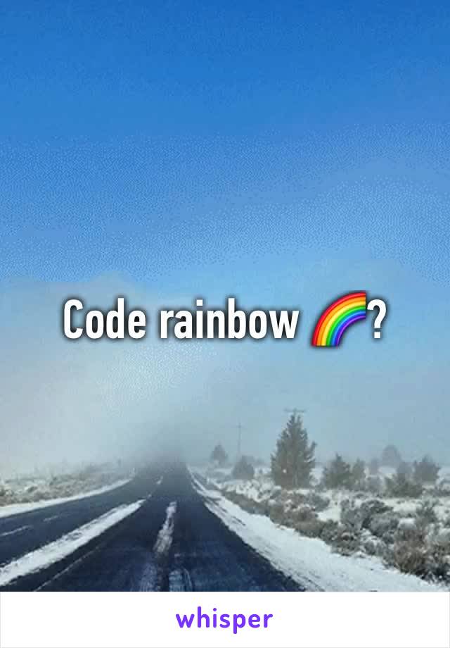 Code rainbow 🌈?