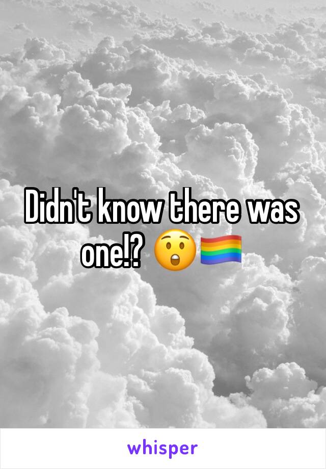 Didn't know there was one!? 😲🏳️‍🌈