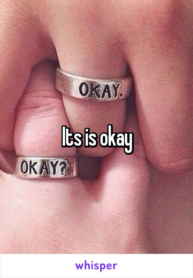 Its is okay