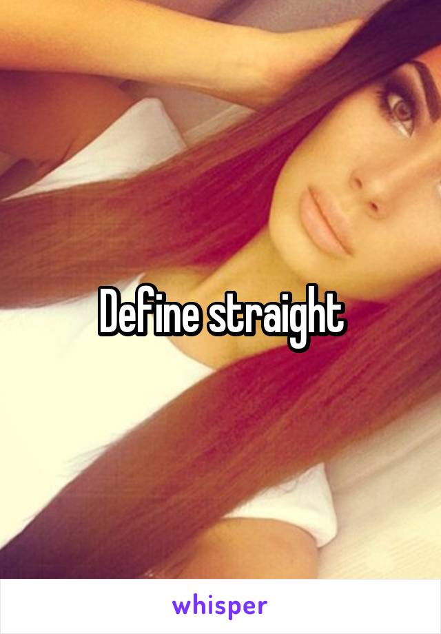 define-straight