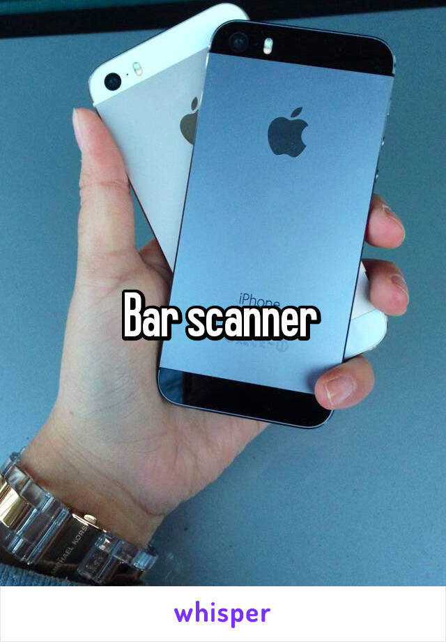 Bar scanner 