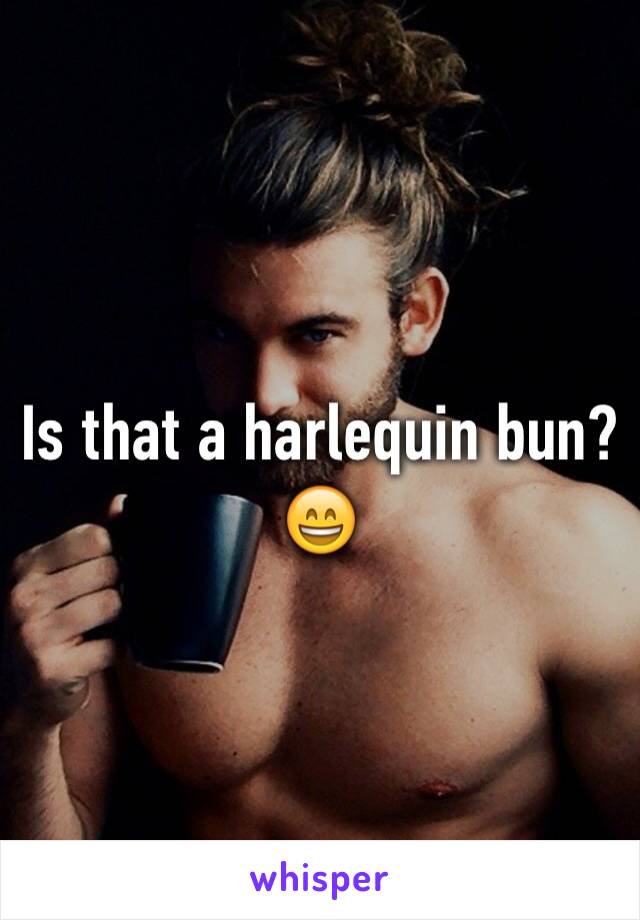 Is that a harlequin bun? 😄 