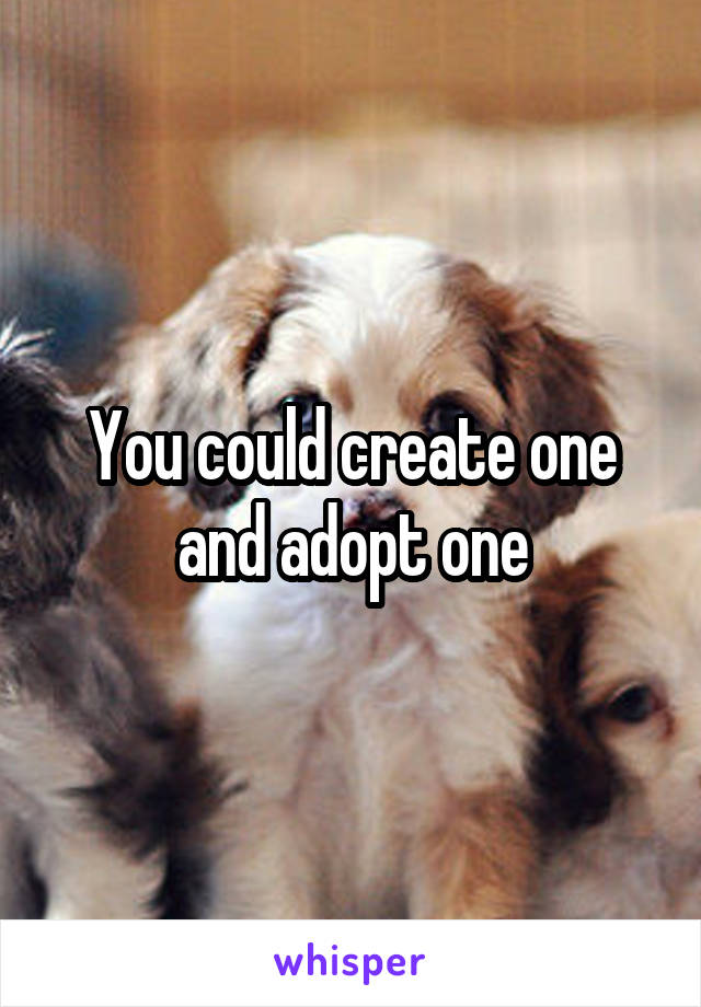 You could create one and adopt one