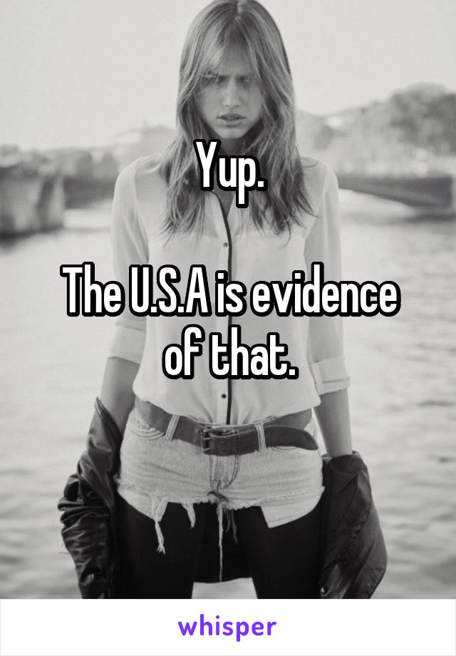 Yup.

The U.S.A is evidence of that.

