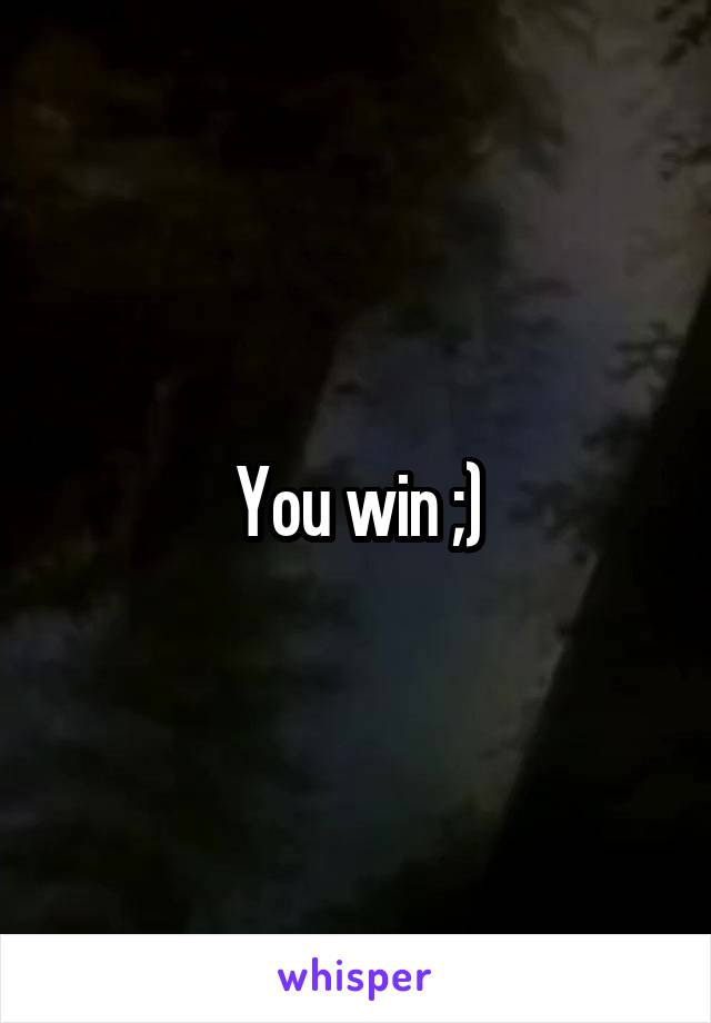 You win ;)