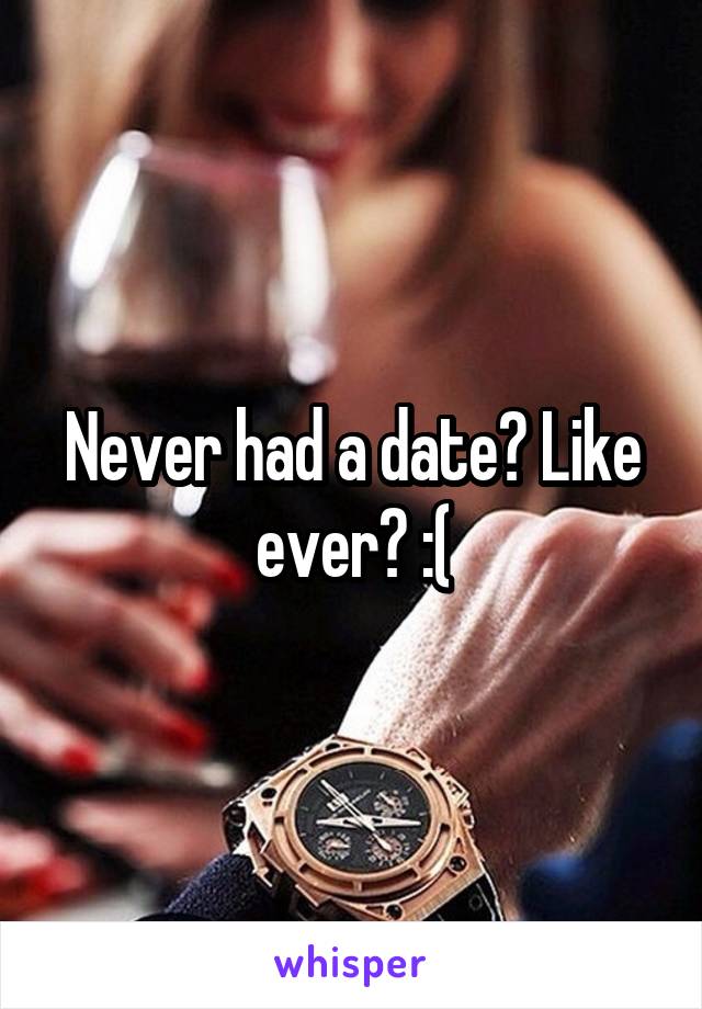 Never had a date? Like ever? :(