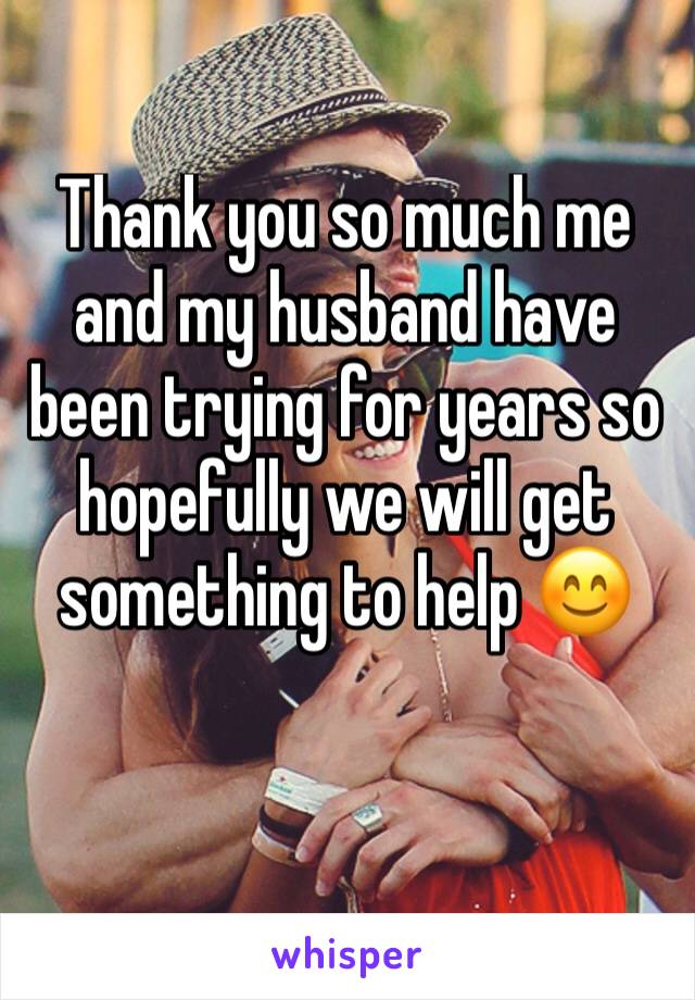 Thank you so much me and my husband have been trying for years so hopefully we will get something to help 😊
