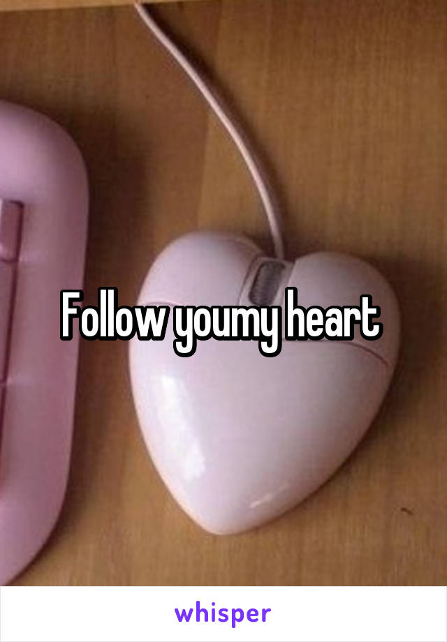 Follow youmy heart 