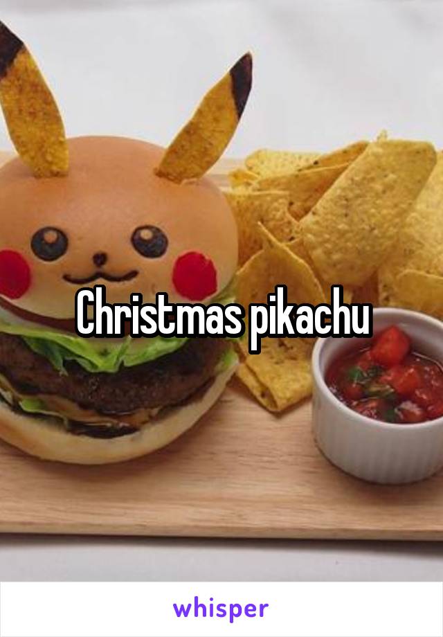 Christmas pikachu