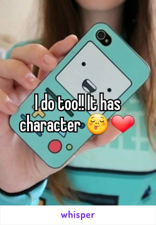 I do too!! It has character 😋❤