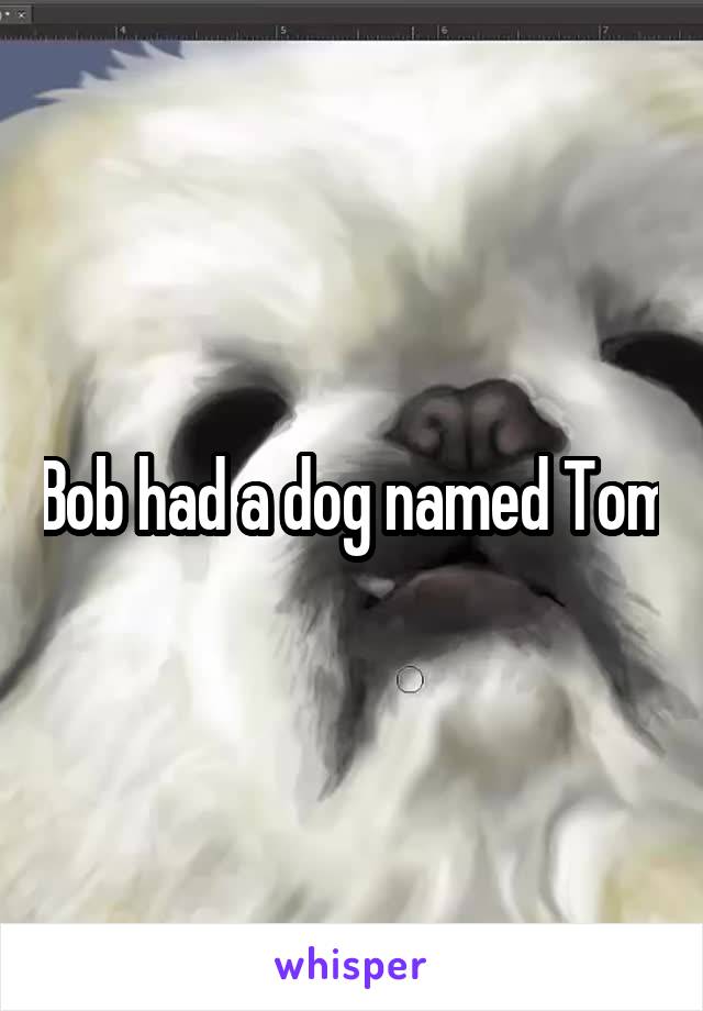 Bob had a dog named Tom