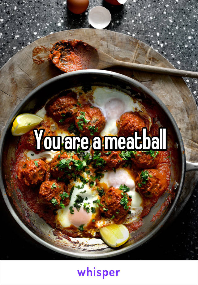 You are a meatball