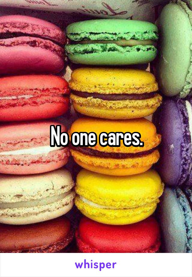 No one cares.