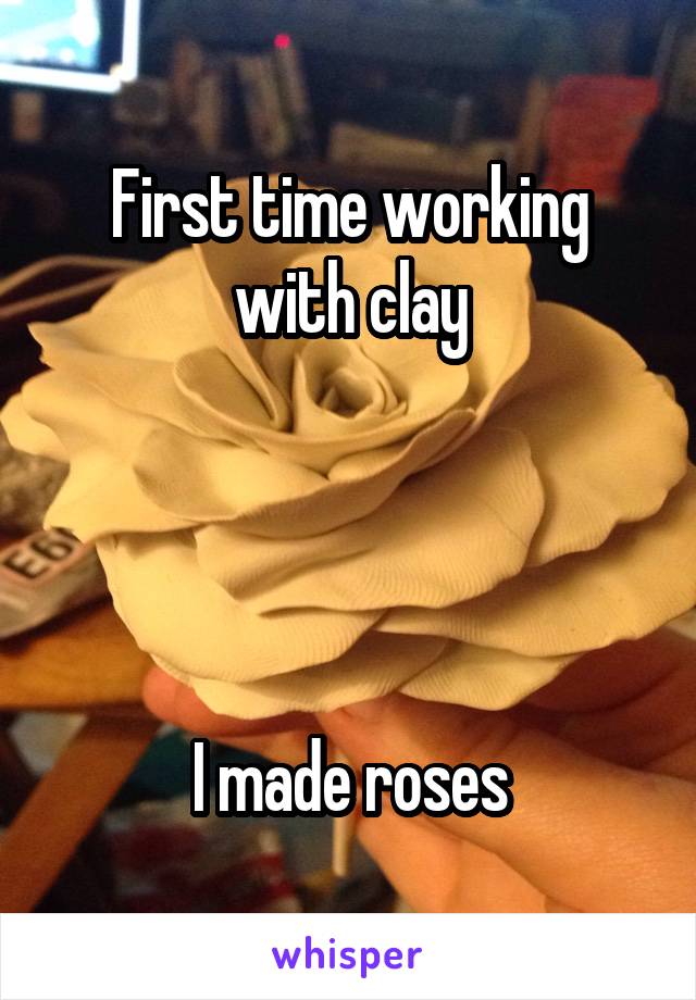 First time working with clay




I made roses