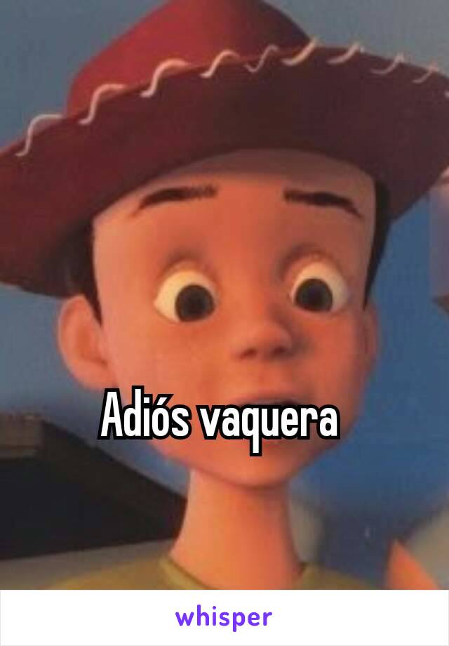 Adiós vaquera 