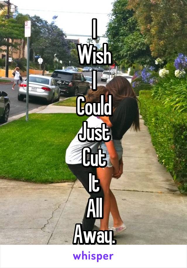 I
Wish
I
Could
Just
Cut
It
All
Away.