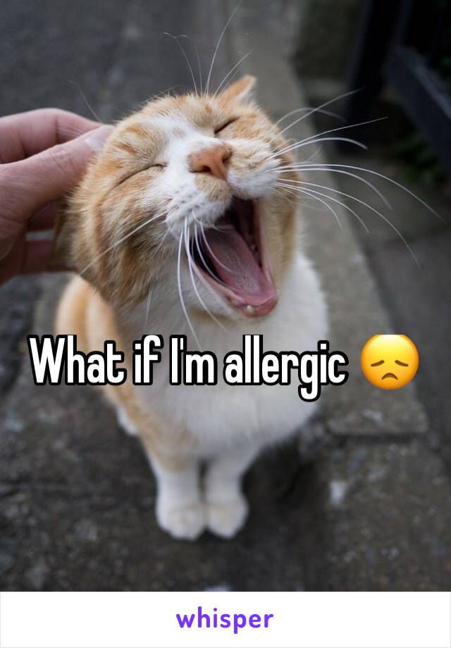 What if I'm allergic 😞