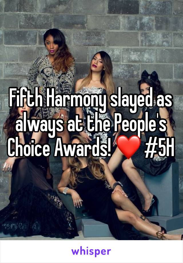 Fifth Harmony slayed as always at the People's Choice Awards! ❤ #5H 