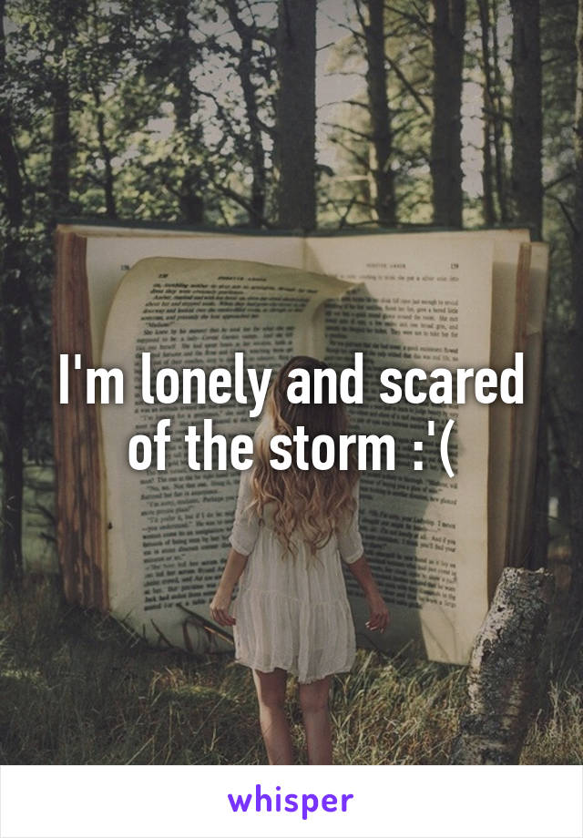 I'm lonely and scared of the storm :'(