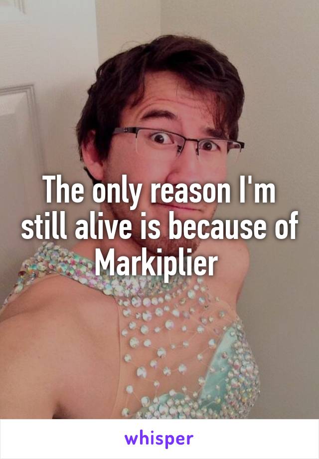 The only reason I'm still alive is because of Markiplier 