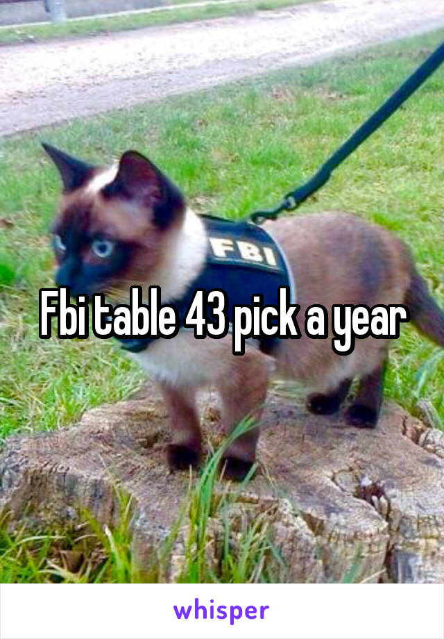 Fbi table 43 pick a year