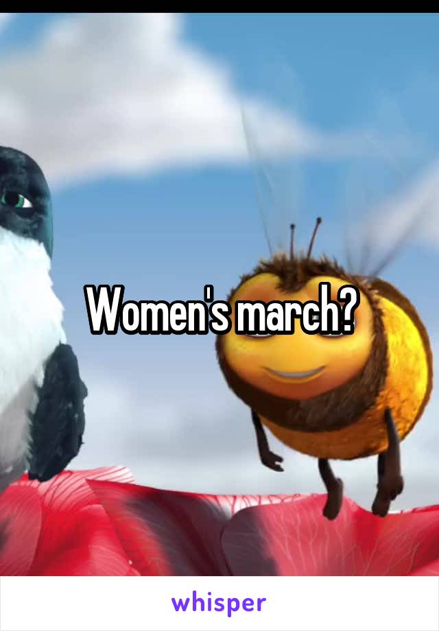 Women's march?