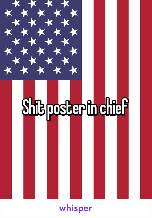 Shit poster in chief 