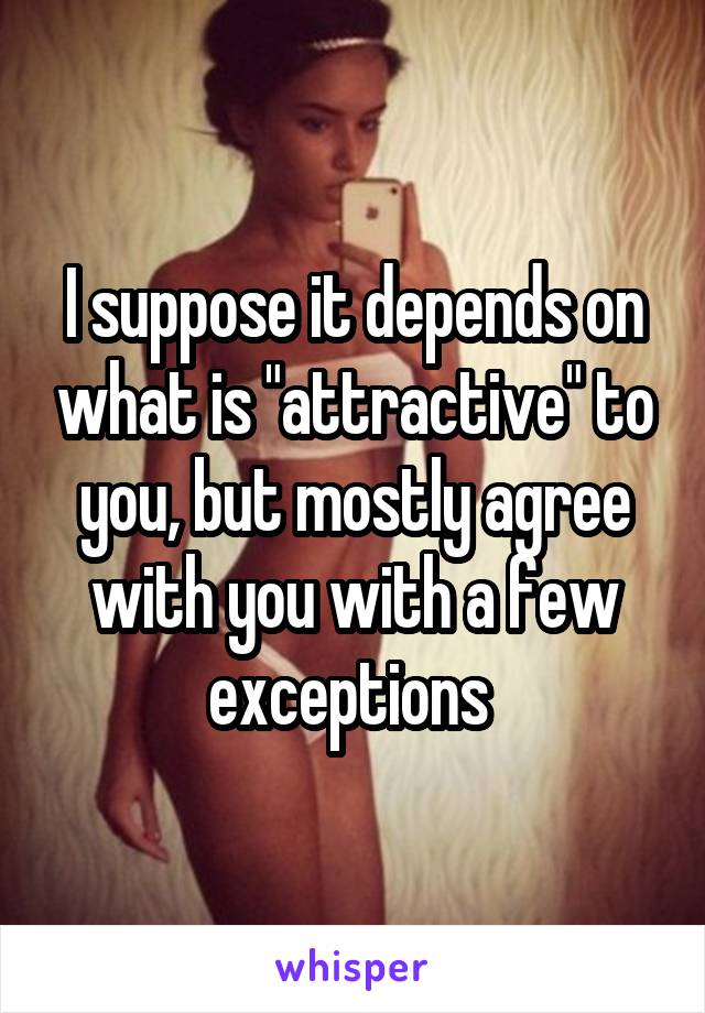 I suppose it depends on what is "attractive" to you, but mostly agree with you with a few exceptions 