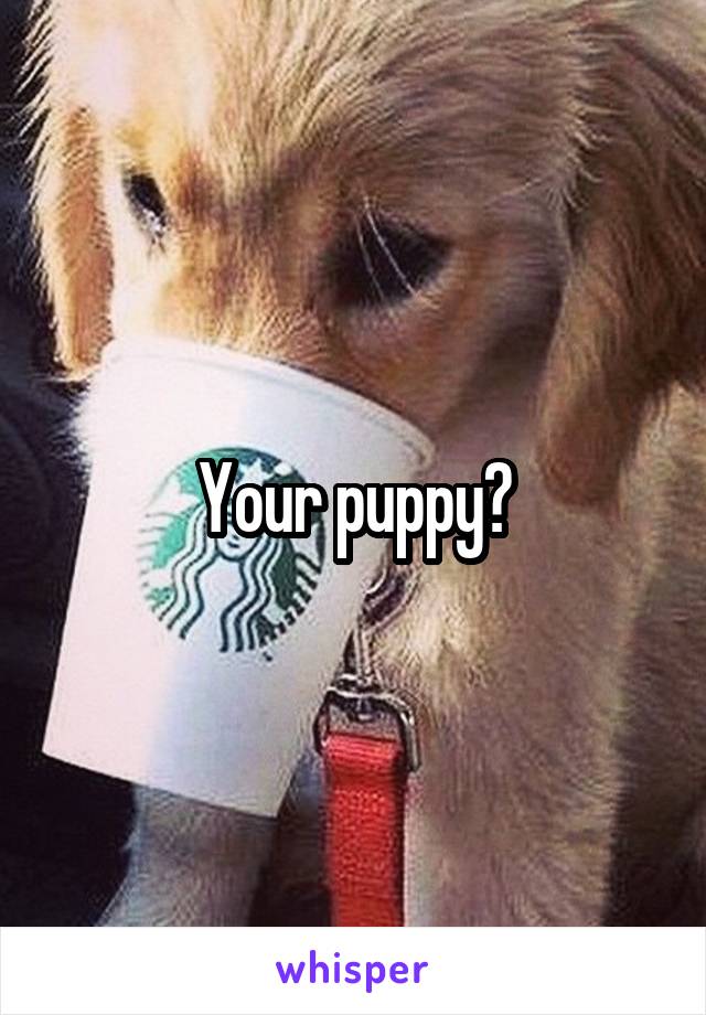 Your puppy?