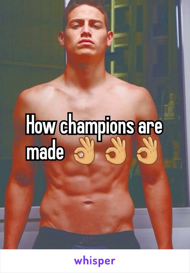 How champions are made 👌👌👌