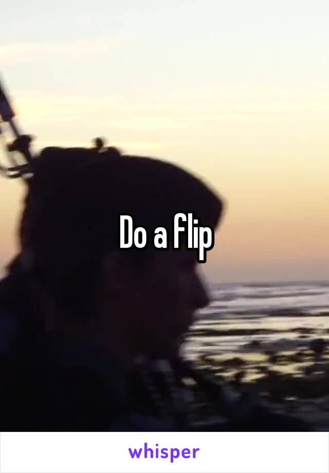 Do a flip