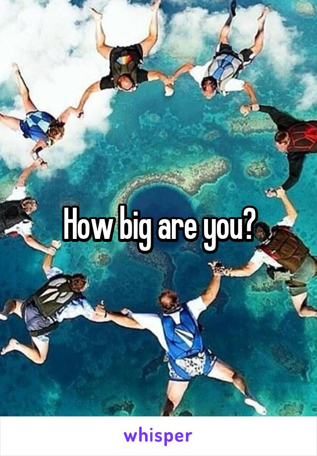 How big are you?