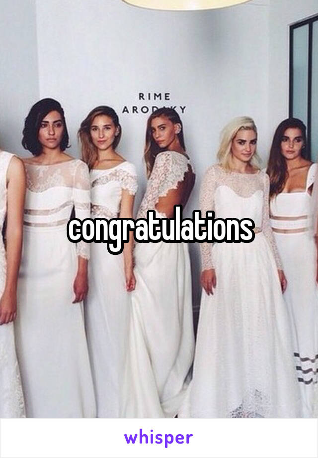 congratulations