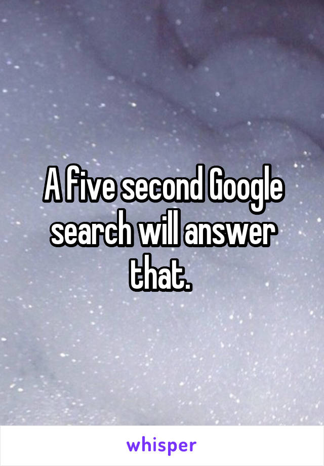 A five second Google search will answer that. 