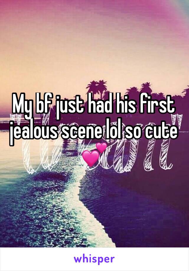 My bf just had his first jealous scene lol so cute 💕