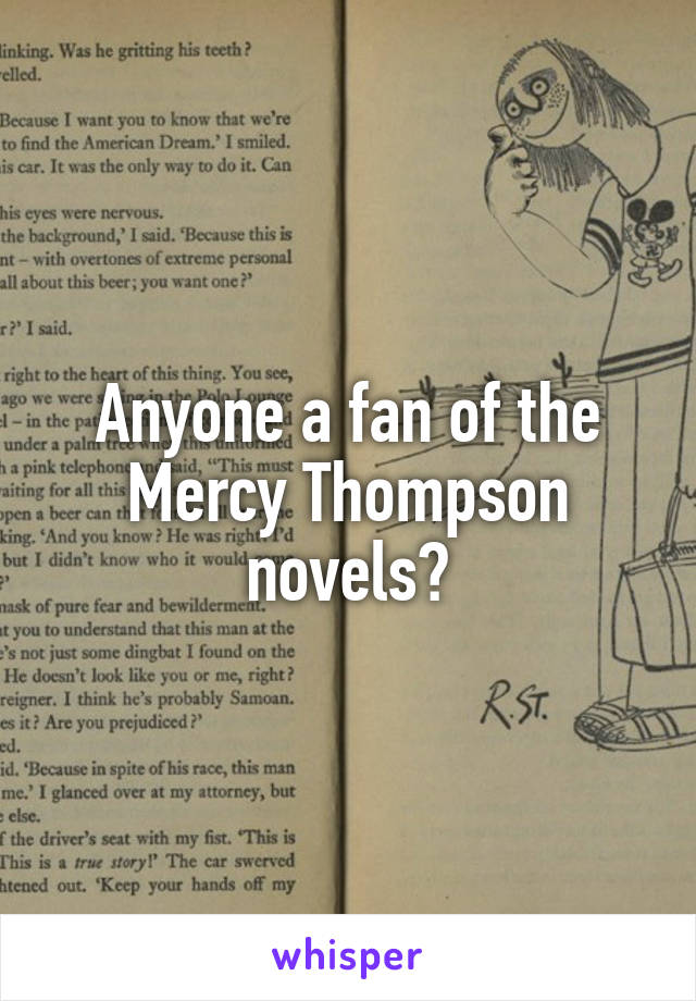 Anyone a fan of the Mercy Thompson novels?