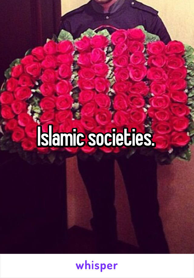 Islamic societies. 