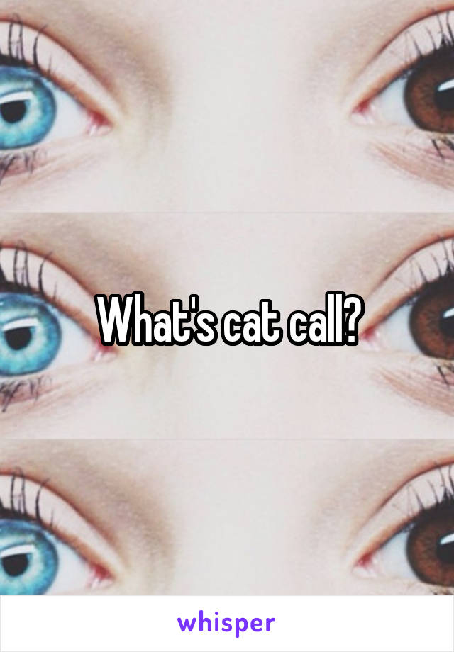 What's cat call?