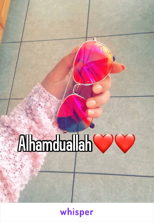 Alhamduallah❤❤