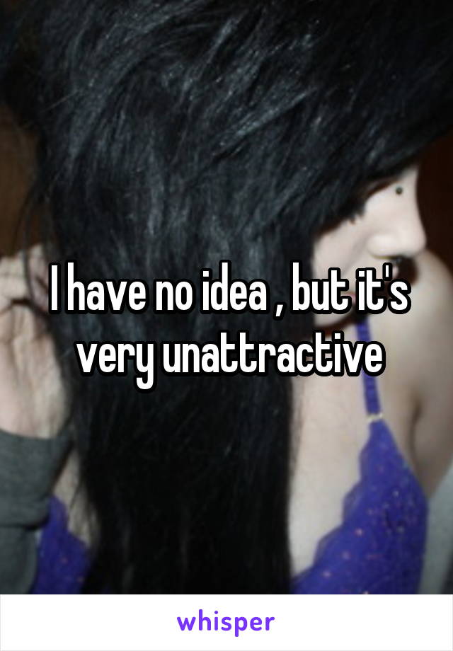 I have no idea , but it's very unattractive