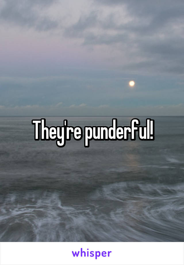 They're punderful!