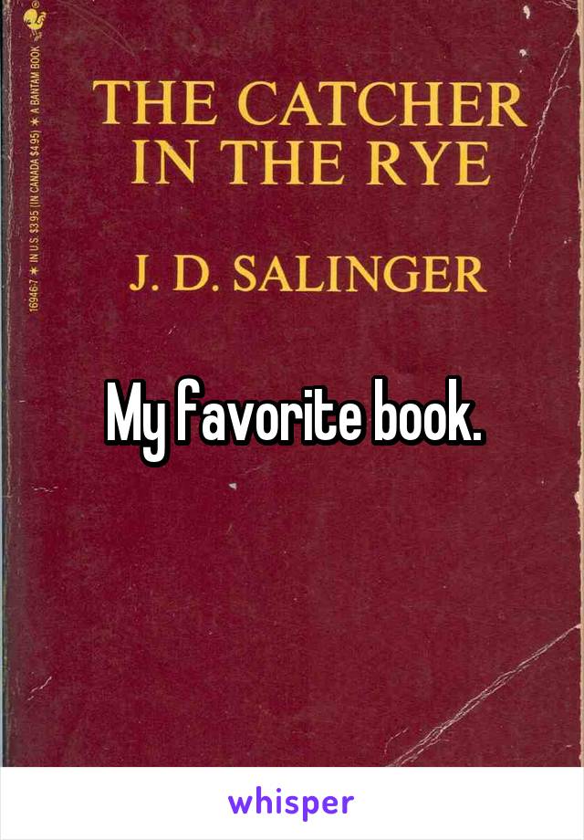 My favorite book.