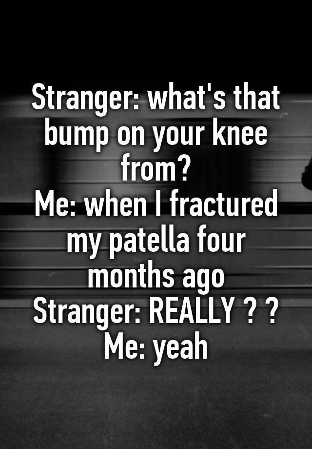 What Does A Bump On Your Knee Mean