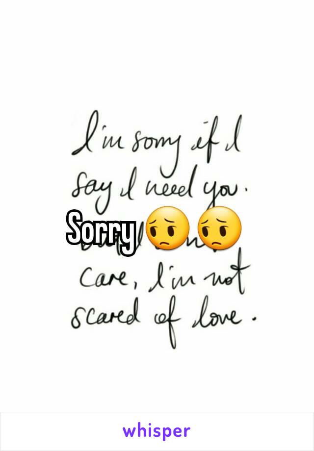 Sorry 😔😔