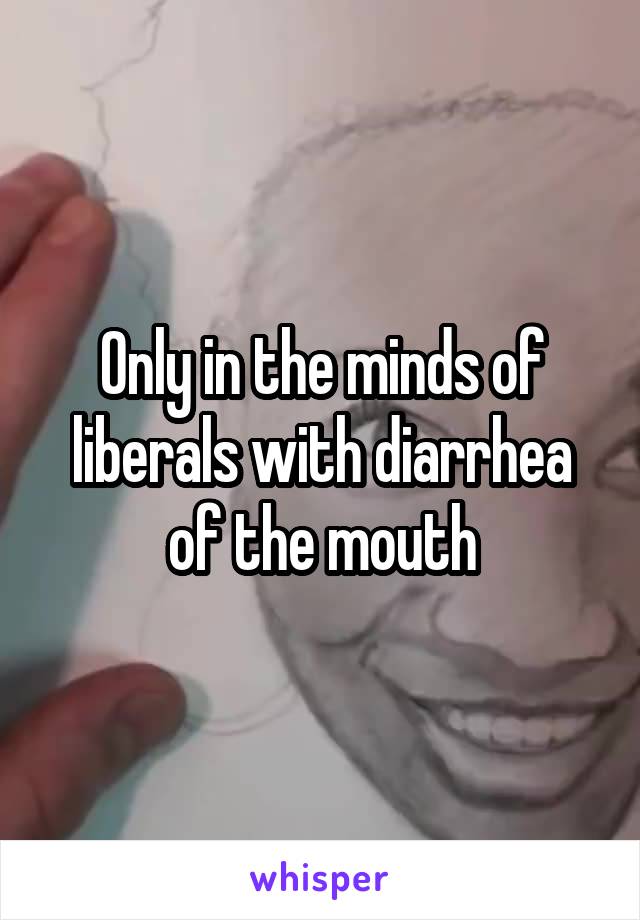 Only in the minds of liberals with diarrhea of the mouth