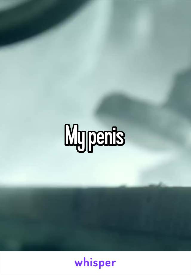 My penis 